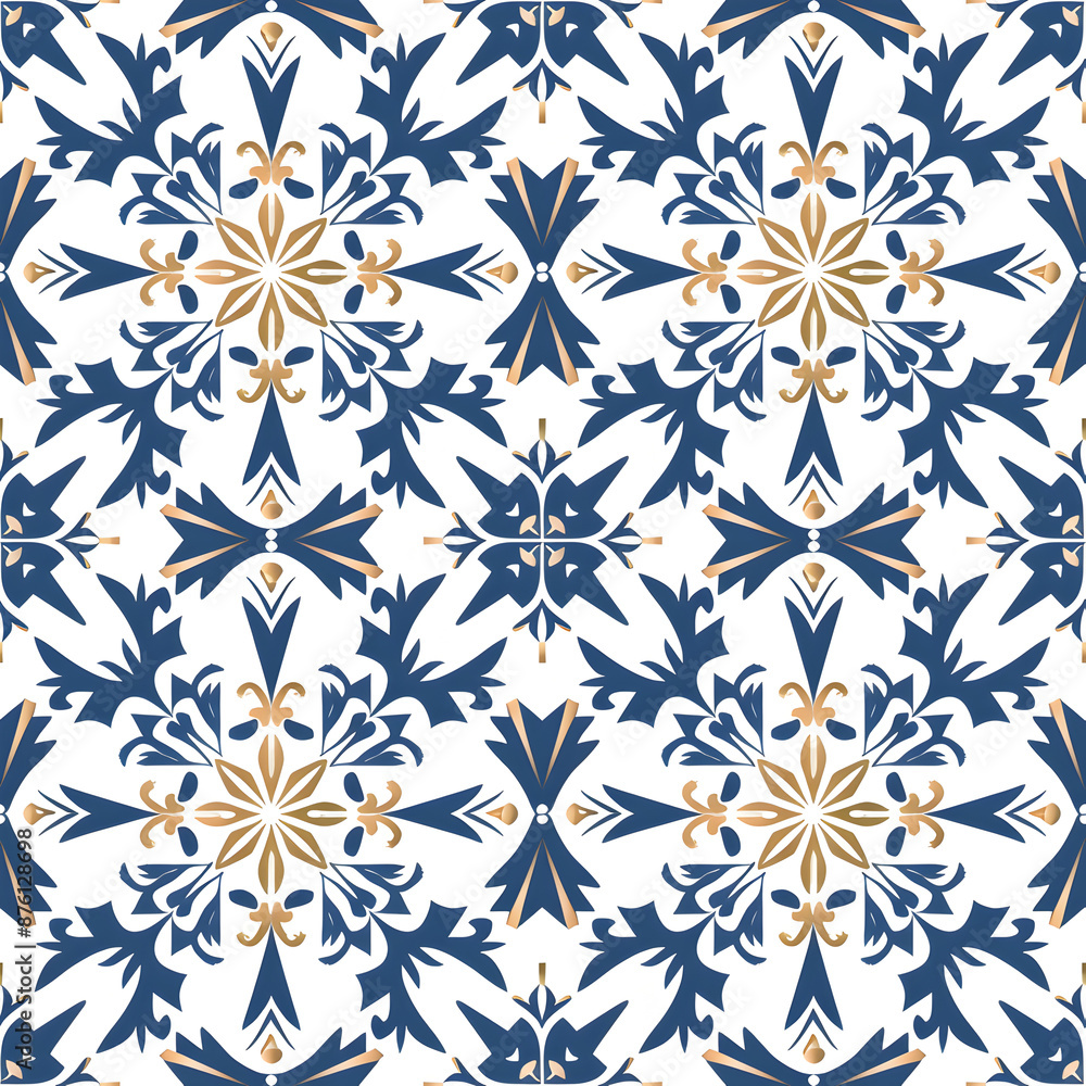 Seamless snowflake patterns background Seamless snowflake patterns background