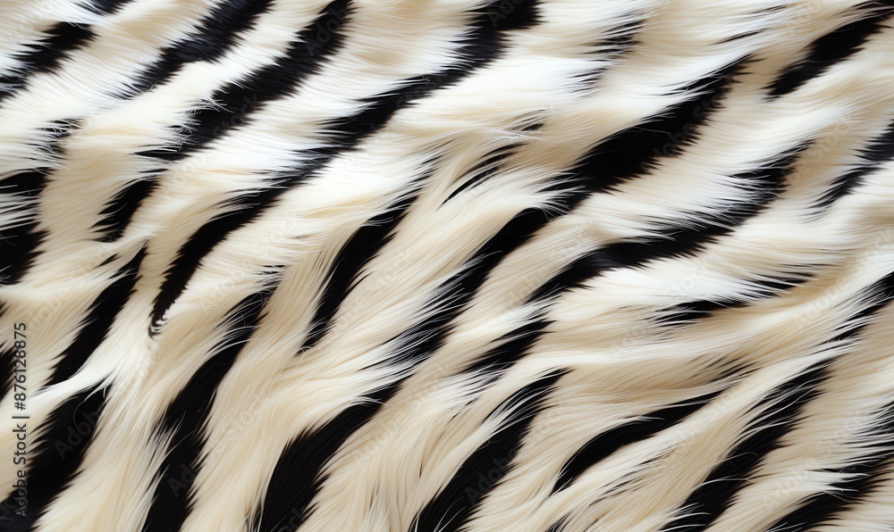 Zebra Fur Texture Close-Up Zebra Fur Texture Close-Up