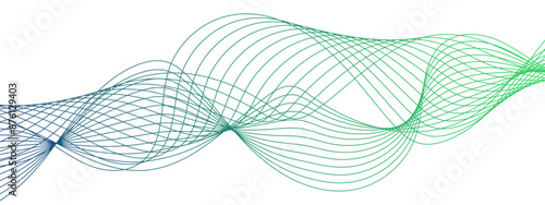 Abstract colorful glowing frequency sound wave technology curve lines with data frequency gradient lines on transparent background. Wavy lines tech futuristic motion background.