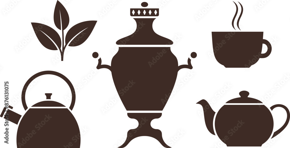 Tea logo. Isolated tea on white background Tea logo. Isolated tea on white background
