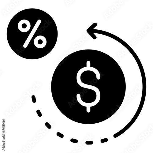 Rate Of Return  Icon Element For Design