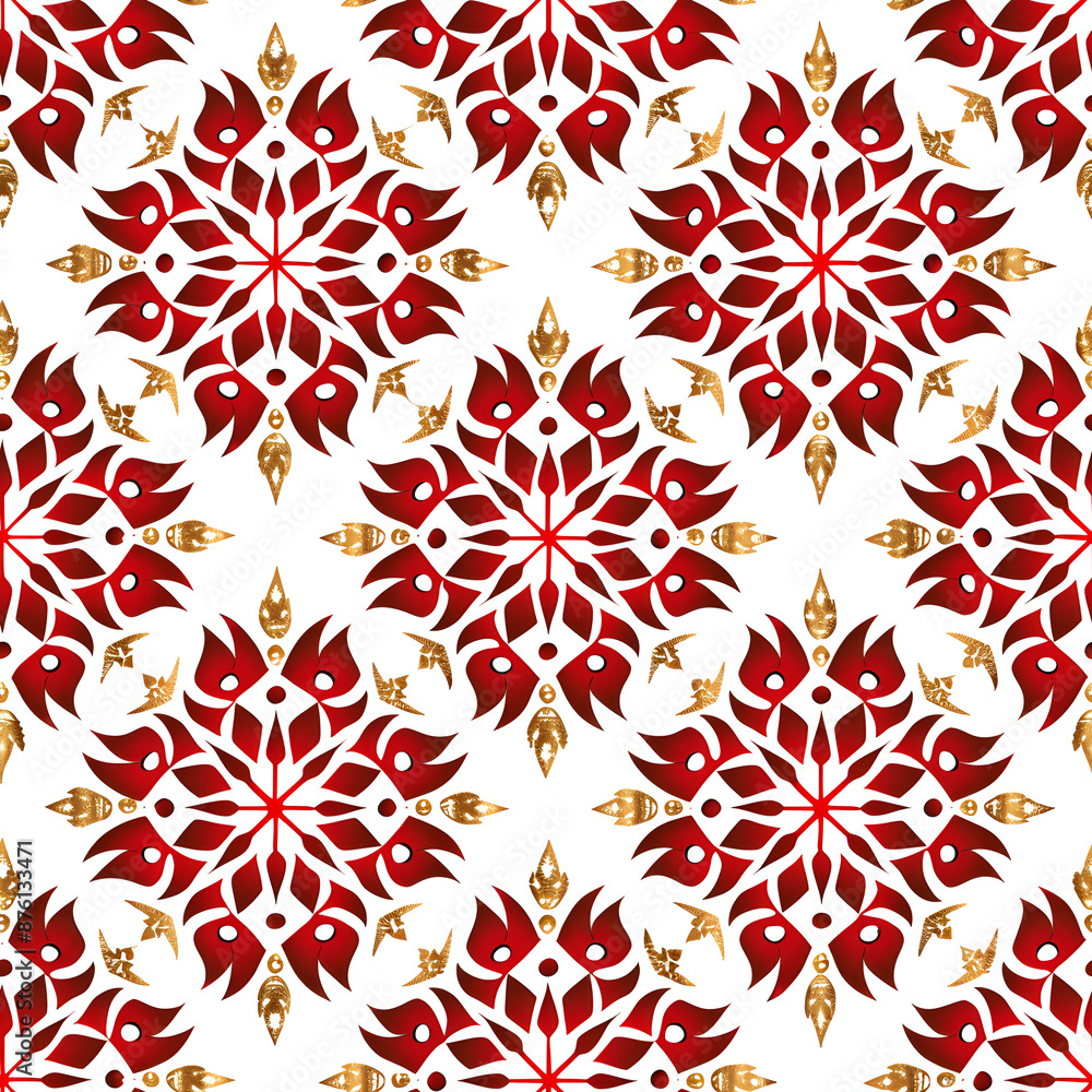 Seamless snowflake patterns background Seamless snowflake patterns background