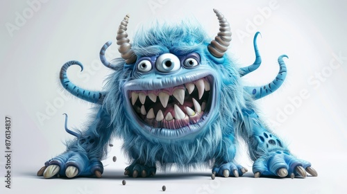 3D monster cartoon character