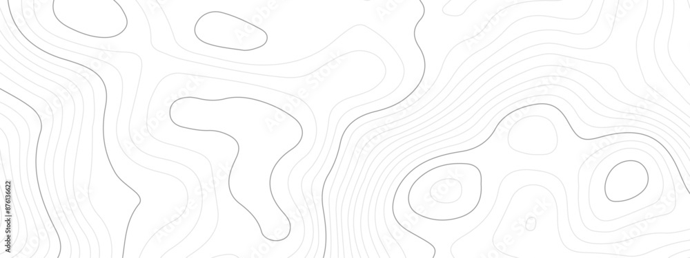 Topographic wave and curve line contour map background. Abstract wavy topographic map and curved lines background. Abstract geographic wave grid line map. Vector illustration. Topographic wave and curve line contour map background. Abstract wavy topographic map and curved lines background. Abstract geographic wave grid line map. Vector illustration.