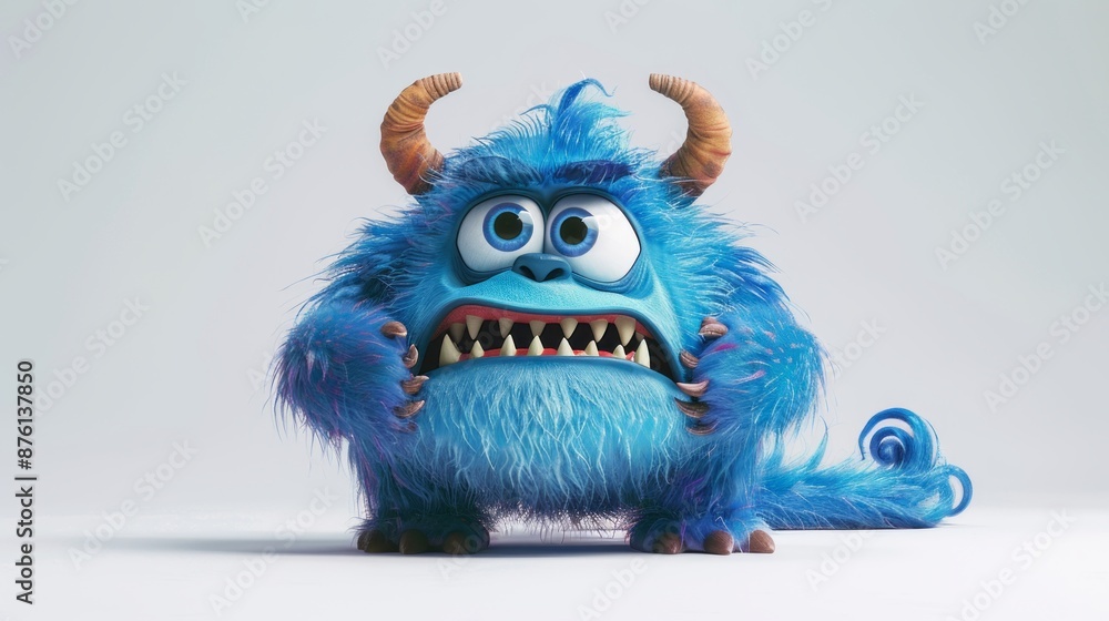 Fototapeta premium 3D cartoon monster character