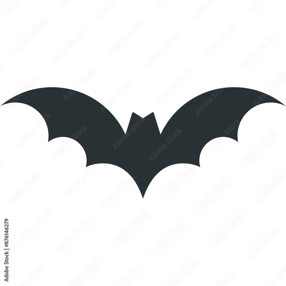 Naklejka premium Nighttime Flying Bat Vector