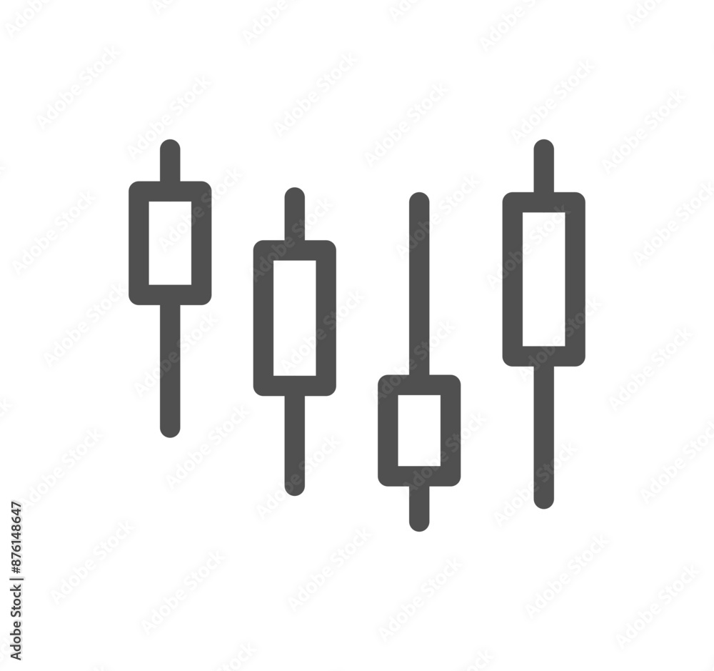 Graph icon outline and linear vector.
Graph icon outline and linear vector.