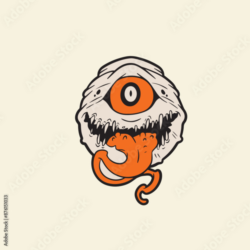 one-eyed monster illustration