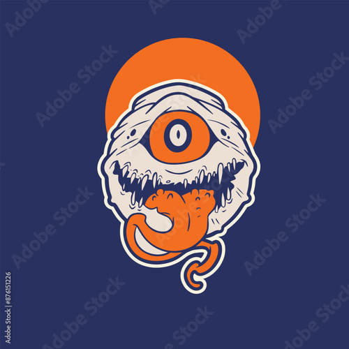 one-eyed monster illustration