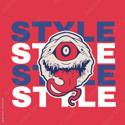one-eyed monster illustration