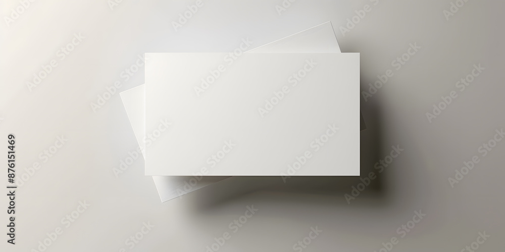 Minimalistic mockup of blank business card with subtle shadow isolated on white background. Minimalistic mockup of blank business card with subtle shadow isolated on white background.