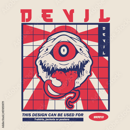 one-eyed monster illustration
