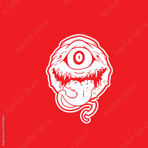 one-eyed monster illustration