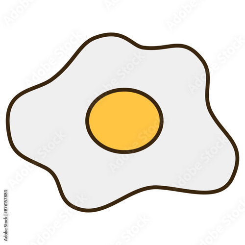 sunny side up egg illustration