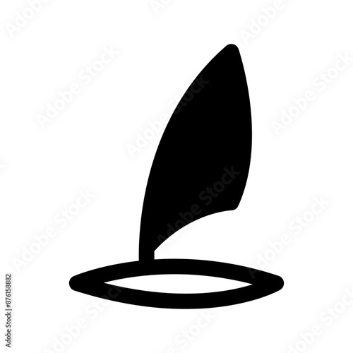 Windsurfing Icon Vector Symbol Design Illustration