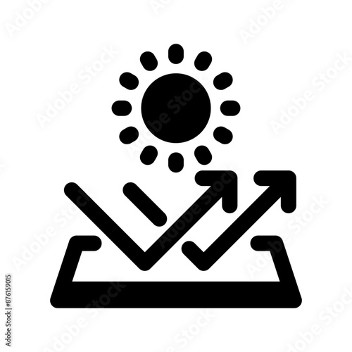 Sun Proof Icon Vector Symbol Design Illustration