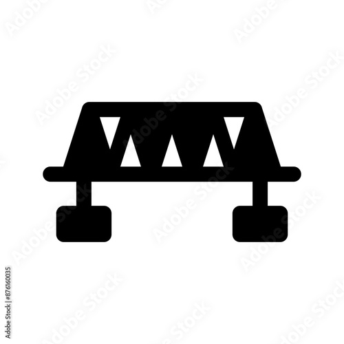 Bridge Icon Vector Symbol Design Illustration