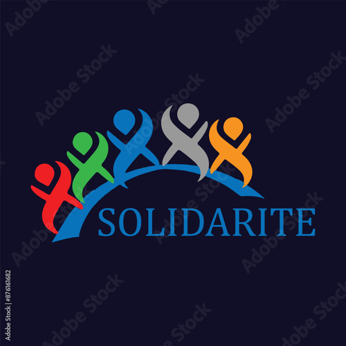 solitaire  people persons icon logo