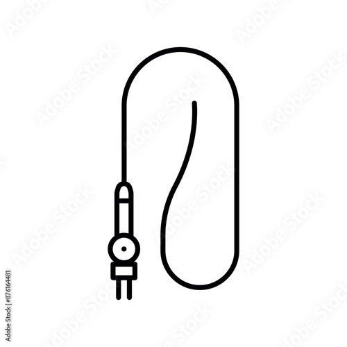 Gastroscopy procedure line black icon