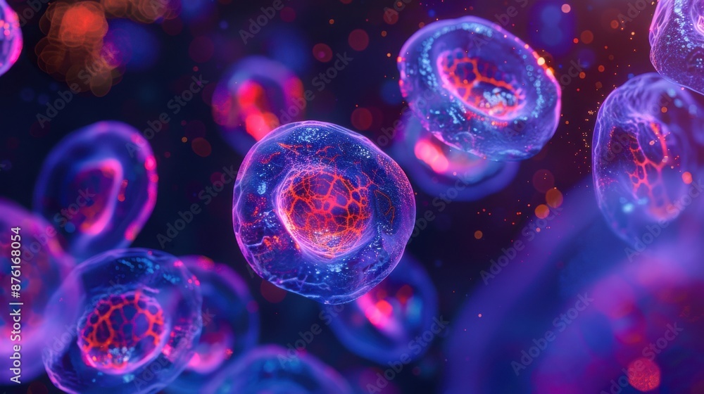 Generate a high-resolution image of vacuoles under a microscope, showing their structure and role in cellular storage Generate a high-resolution image of vacuoles under a microscope, showing their structure and role in cellular storage