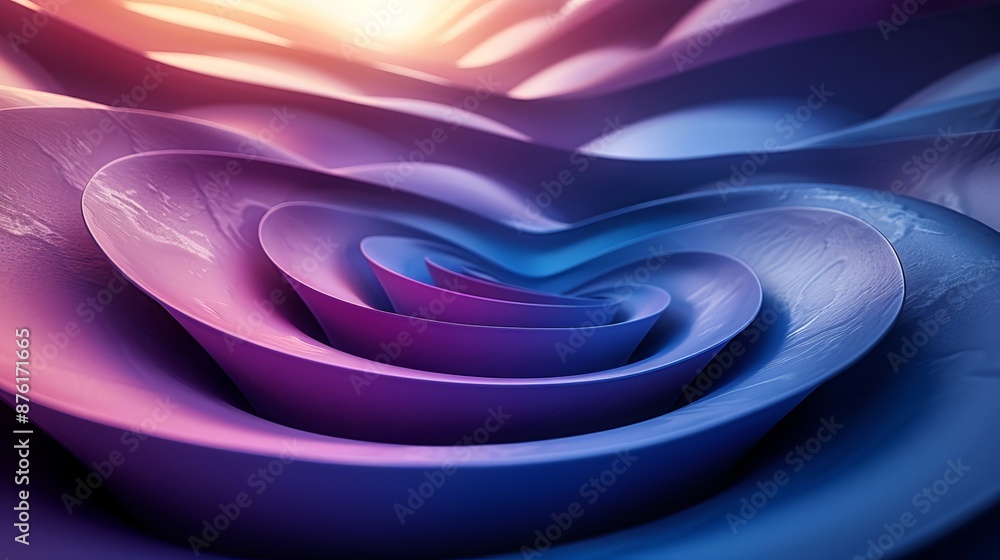 Fototapeta premium Mesmerizing Digital Artwork with Fluid Gradients and Intricate Patterns