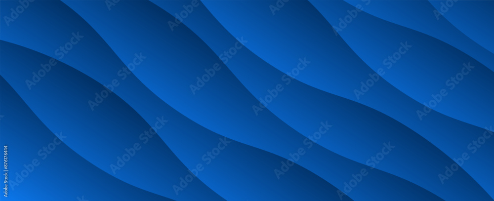 Obraz premium Abstract dark blue gradient diagonal background with shadow. Modern diagonal paper cut. Suitable for business, banners, posters, websites, flyers, covers, presentations. Vector