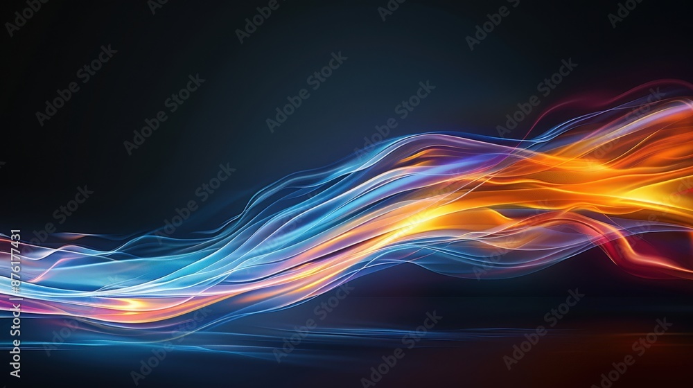 A stylized flame with abstract elements A stylized flame with abstract elements