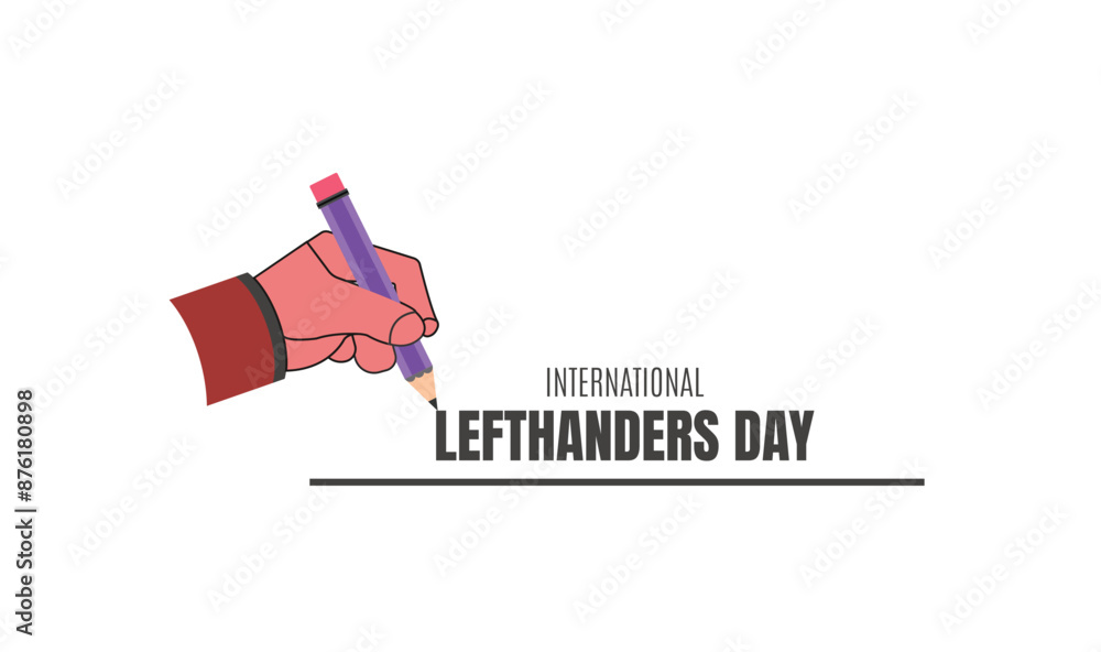 International lefthanders Day design templet International lefthanders Day design templet