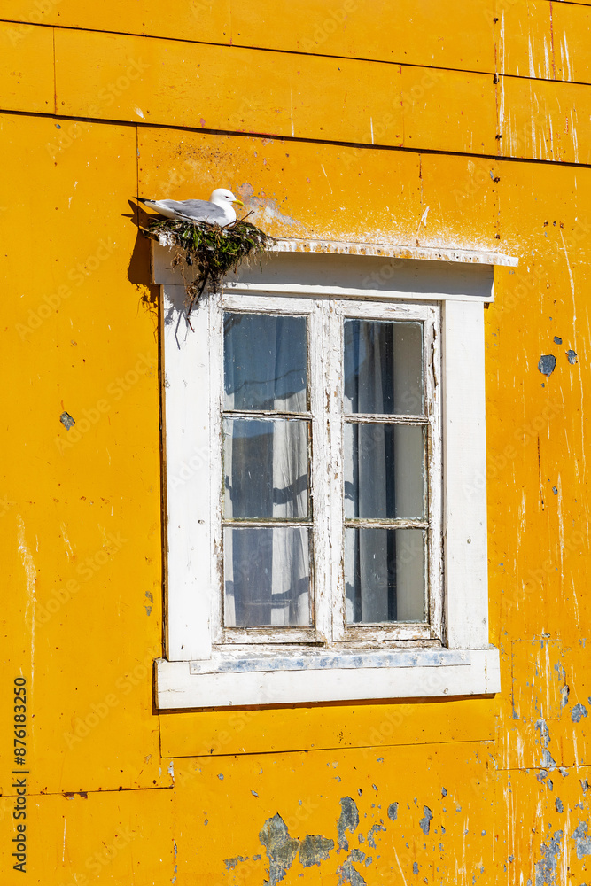 Beautiful Old Fishing Village Nusfjord, at Lofoten islands Nordland Norway,UNESCO World Heritage Site.Norway.