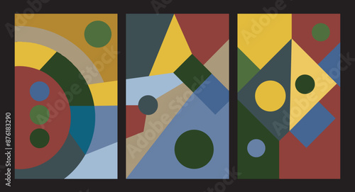 colorful abstract geometric art