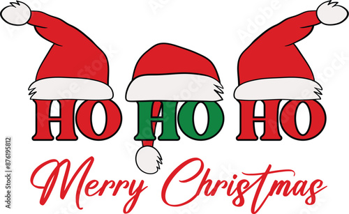 Ho ho ho merry christmas T-shirt, Funny Christmas, Commercial Use, Holiday T-shirt, Retro Shirt, December, Christmas Sayings Quotes, Winter Shirt, Cut Files Cricut, Silhouette