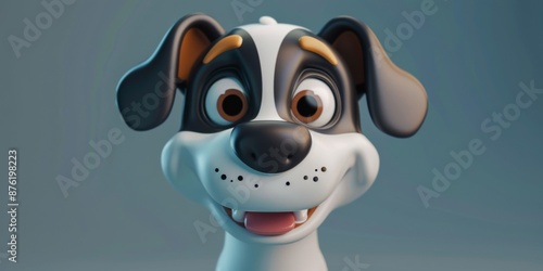 Playful 3D Canine Character, A Whimsical Digital Companion for Pet Lovers and Tech Fans, Ready to Charm with Its Comical Expressions and Modern 3D Art Style photo