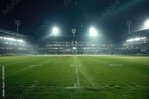 football stadium at night photo