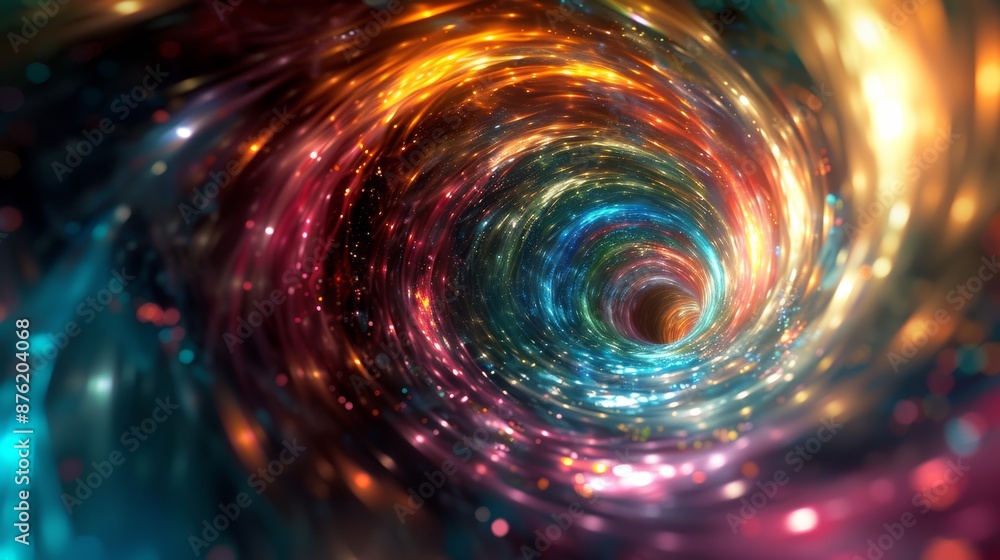 Journey into the Cosmic Vortex: A Kaleidoscope of Colors Journey into the Cosmic Vortex: A Kaleidoscope of Colors
