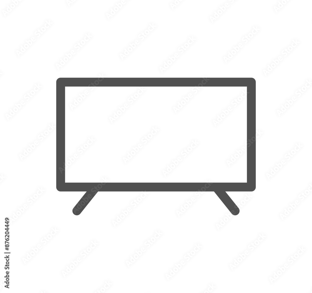 Monitor icon outline and linear vector.
Monitor icon outline and linear vector.