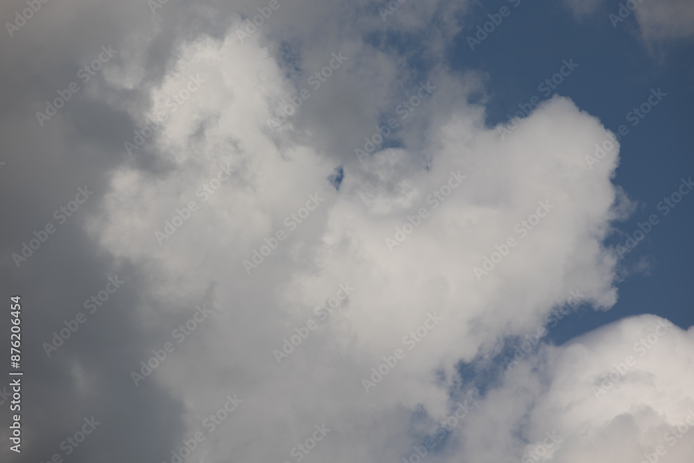 Blue sky. Beautiful Cumulus clouds flying across the sky, Blue sky. Beautiful Cumulus clouds flying across the sky,