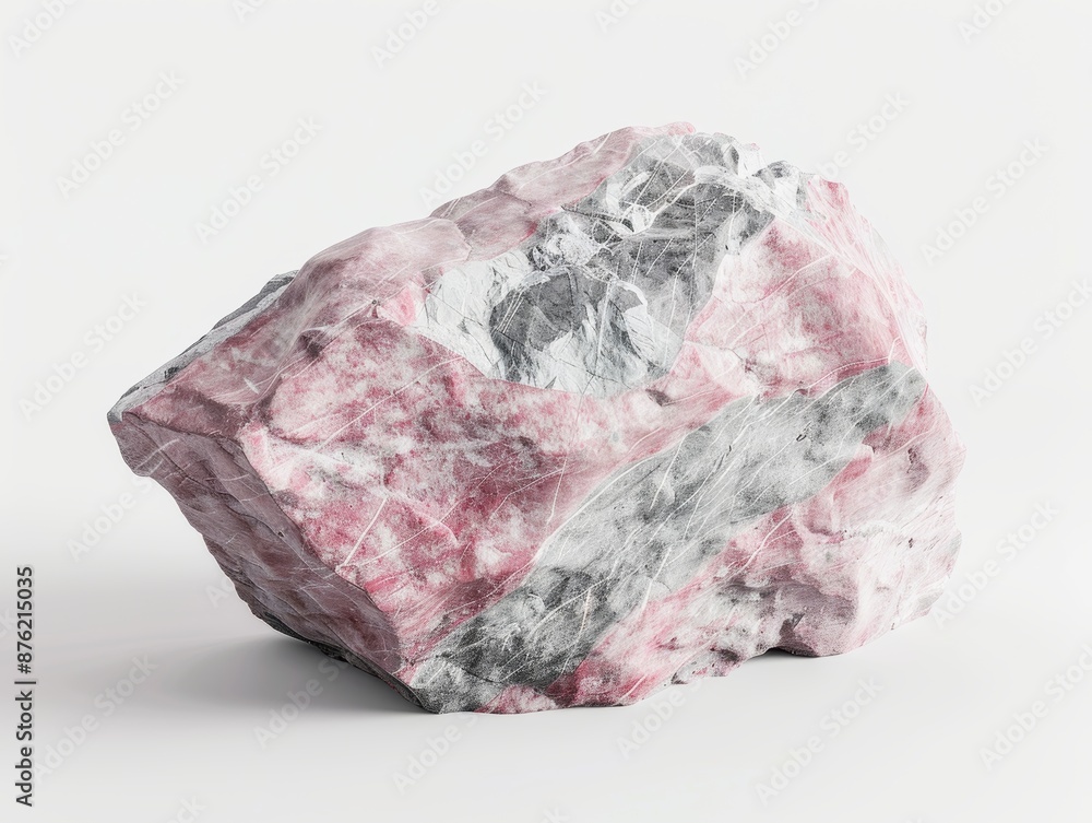 Fototapeta premium Mineral stone isolated on a white background