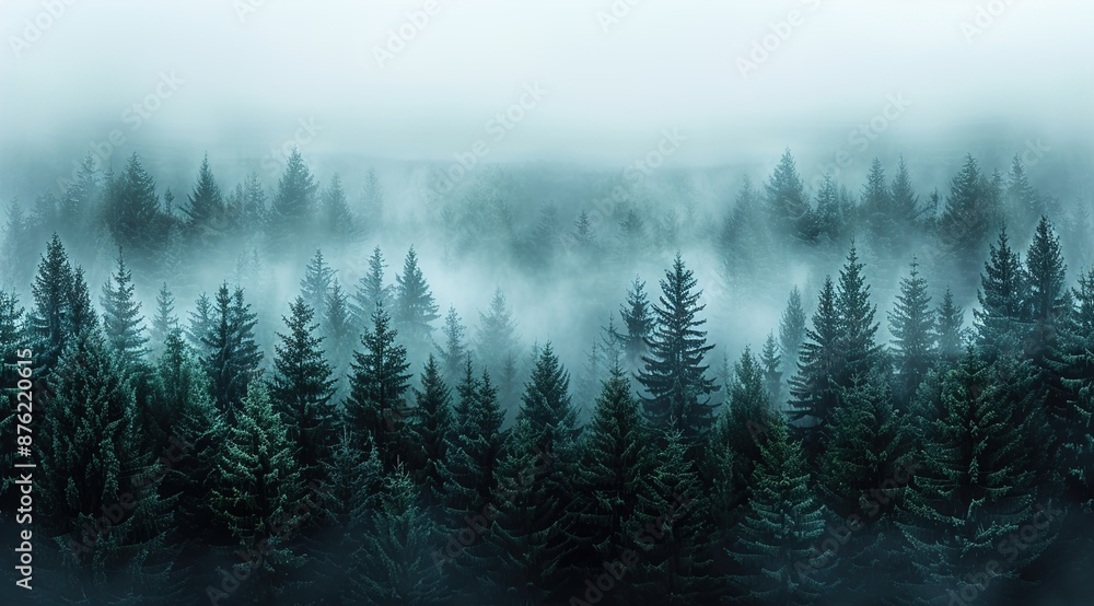 Fototapeta premium fog in the forest