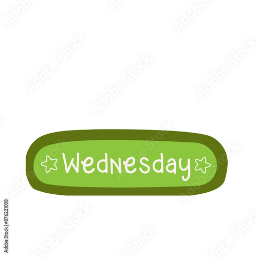 Weekly sticker label lettering paper
