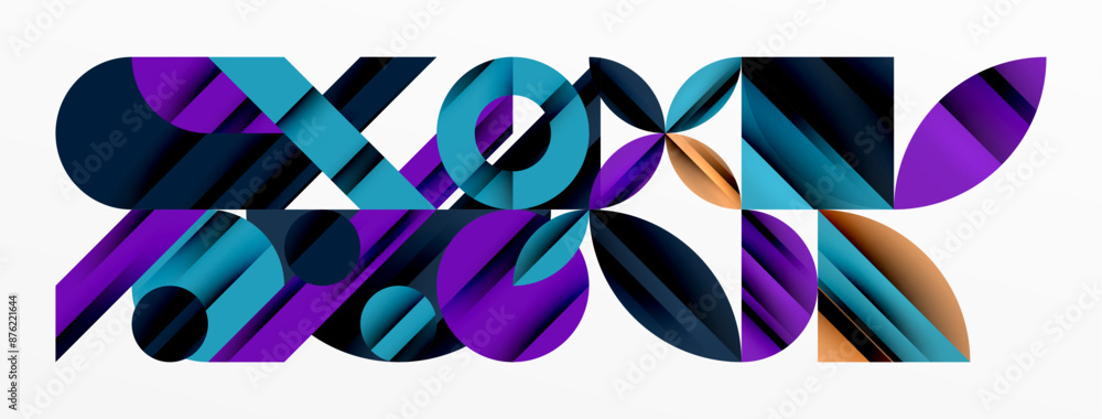 Circle, square, triangle shapes geometric minimal background Circle, square, triangle shapes geometric minimal background