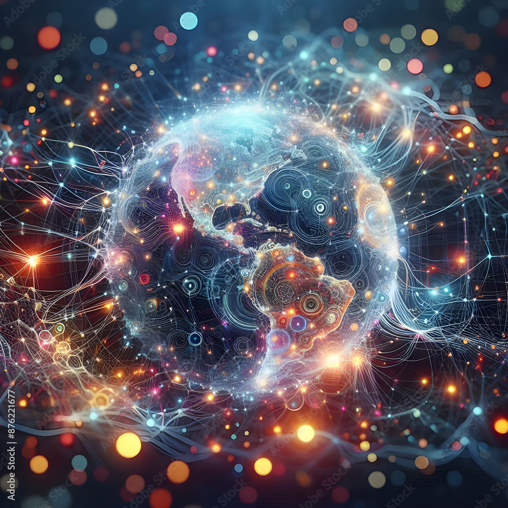 Abstract neural network Generate With AI Abstract neural network Generate With AI