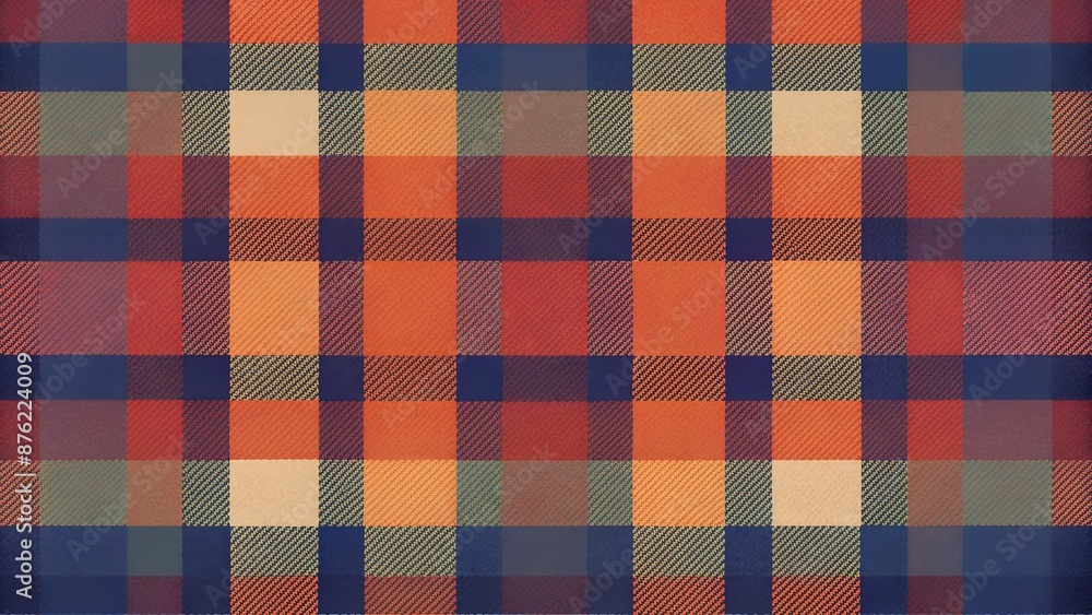 Seamless grid pattern in muted tones on fabric. Perfect for textiles, fashion, and interior decor Seamless grid pattern in muted tones on fabric. Perfect for textiles, fashion, and interior decor