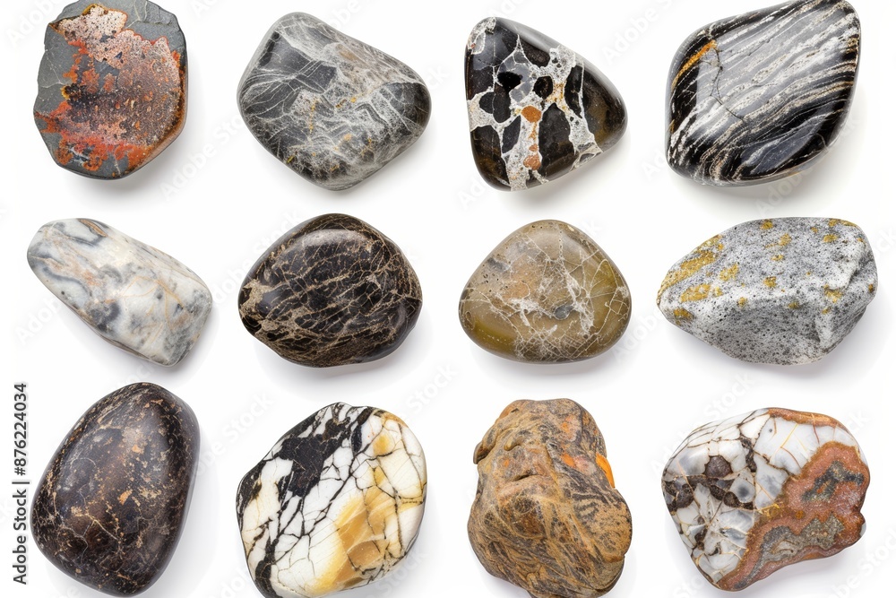 Mineral stone isolated on a white background Mineral stone isolated on a white background