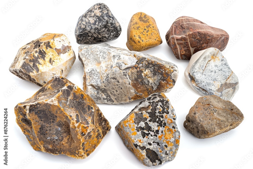 Mineral stone isolated on a white background Mineral stone isolated on a white background