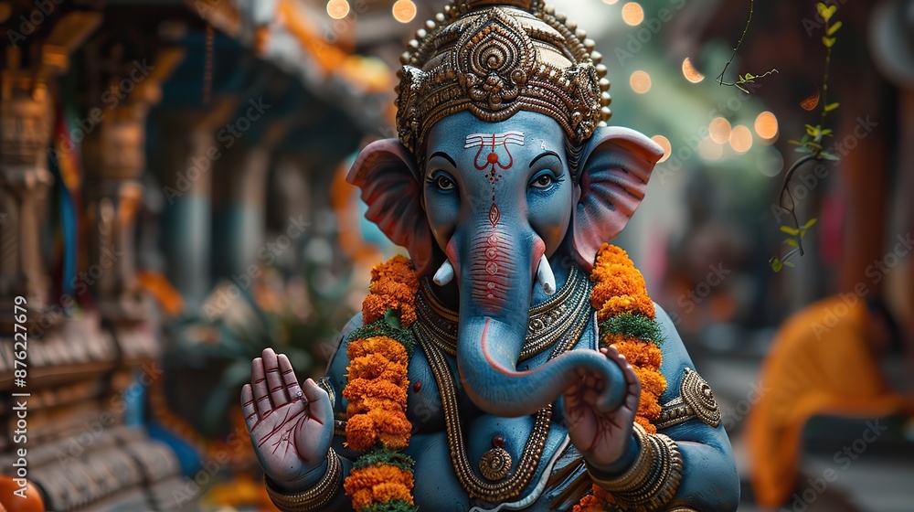 hindu mythology god ganesh.illustration hindu mythology god ganesh.illustration