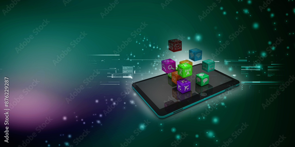 3d illustration Transmitter mobile WiFi
3d illustration Transmitter mobile WiFi