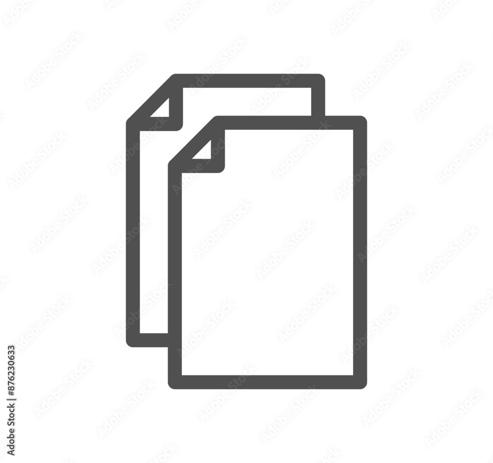 Document icon outline and linear vector.
Document icon outline and linear vector.