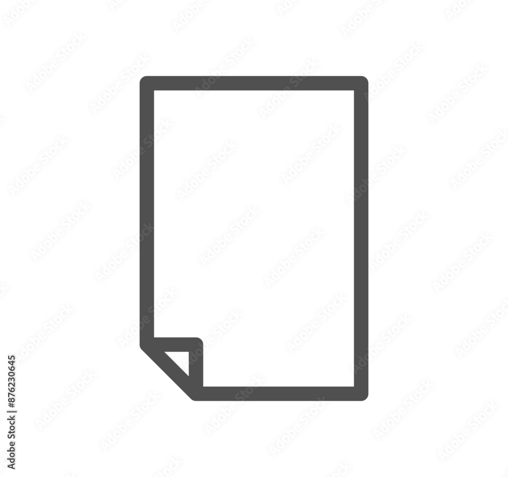 Document icon outline and linear vector.
Document icon outline and linear vector.