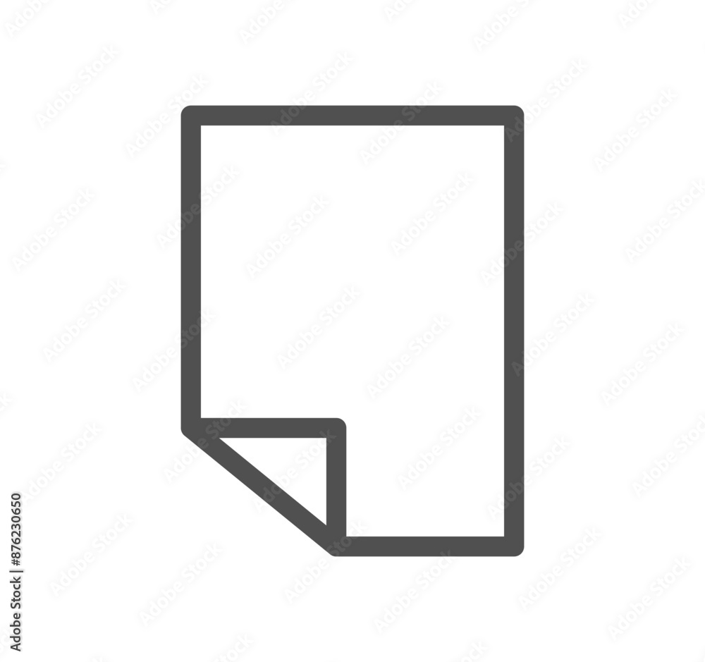 Document icon outline and linear vector.
Document icon outline and linear vector.