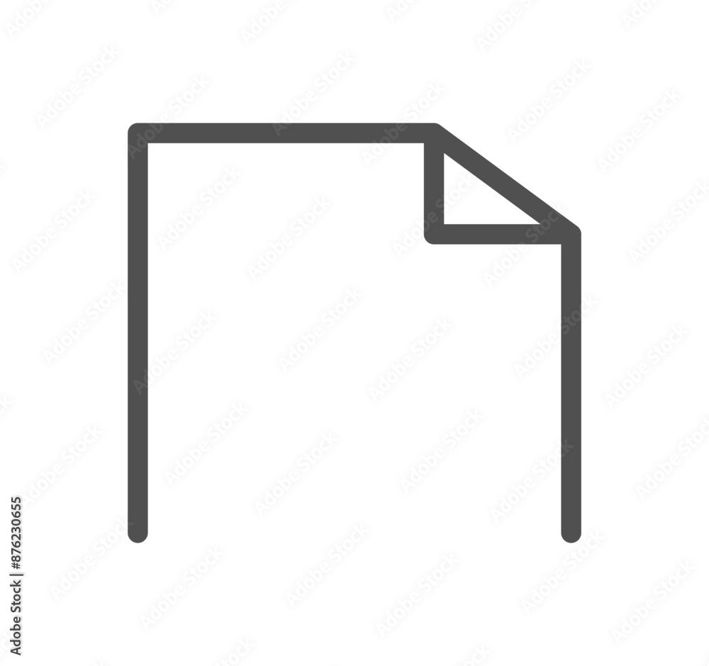 Document icon outline and linear vector.
Document icon outline and linear vector.